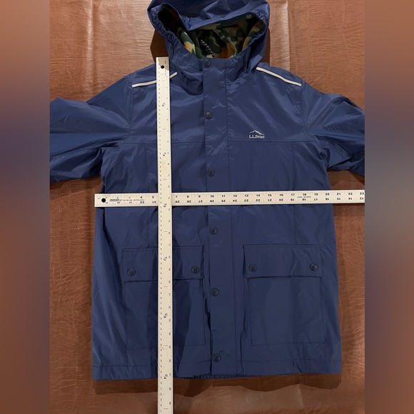 L.L. Bean Kids' Puddle Stomper Rain Jacket, Camouflage Fleece Lined - Size XL - Picture 13 of 15